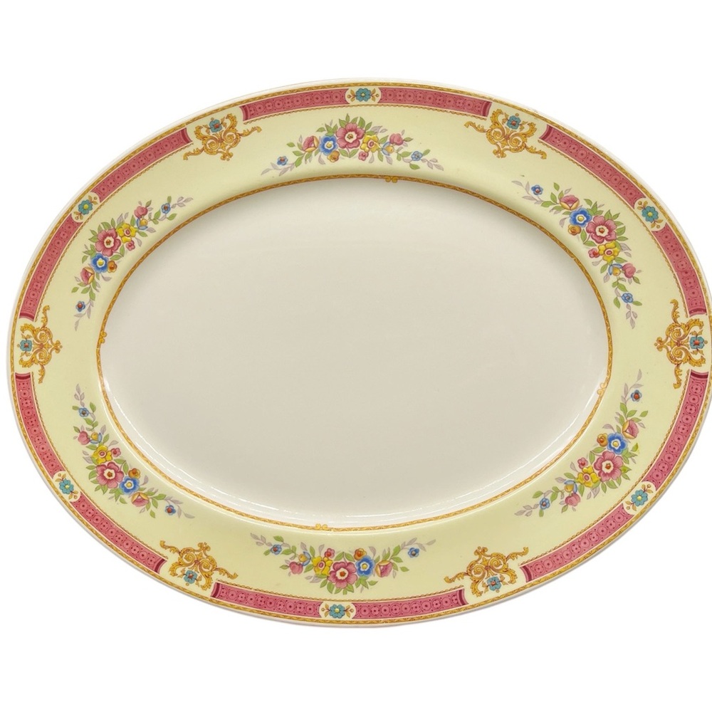 Vintage Melrose English Myott Staffordshire Oval Serving Platter 1930s